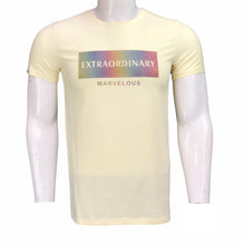 Load image into Gallery viewer, Typographic Print Round Neck T-shirt with Short Sleeves (Imported)