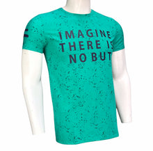Load image into Gallery viewer, Typographic Print Round Neck T-shirt with Short Sleeves (Imported)