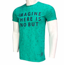 Load image into Gallery viewer, Typographic Print Round Neck T-shirt with Short Sleeves (Imported)