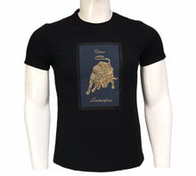 Load image into Gallery viewer, Slim Fit T-shirt with Stones Round Neck and Short Sleeves (imported)