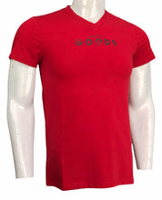 Load image into Gallery viewer, Typographic print T-shirt with V-neck and Short Sleeves (Imported )