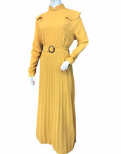 Load image into Gallery viewer, FASHIVO Solid Accordion Pleated Maxi Dress (Imported)