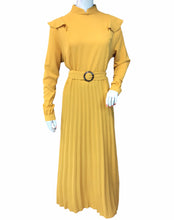 Load image into Gallery viewer, FASHIVO Solid Accordion Pleated Maxi Dress (Imported)