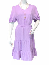 Load image into Gallery viewer, FASHIVO Solid Tiered Tunic Dress with Long Sleeves (Imported)