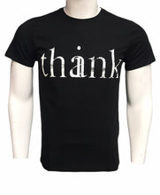 Load image into Gallery viewer, Typographic Print Round Neck T-shirt with Short Sleeves