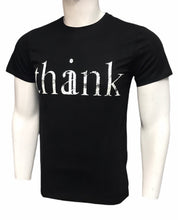 Load image into Gallery viewer, Typographic Print Round Neck T-shirt with Short Sleeves