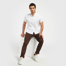 Load image into Gallery viewer, Solid Skinny Fit Chinos with Button Closure
