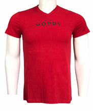 Load image into Gallery viewer, Typographic print T-shirt with V-neck and Short Sleeves (Imported )
