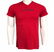 Load image into Gallery viewer, Typographic print T-shirt with V-neck and Short Sleeves (Imported )
