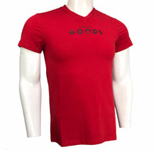 Load image into Gallery viewer, Typographic print T-shirt with V-neck and Short Sleeves (Imported )
