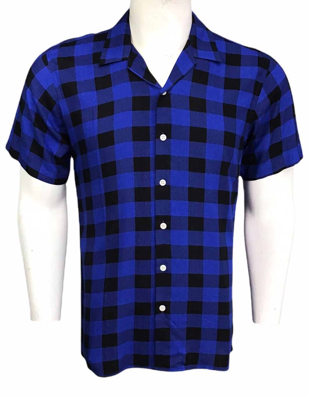 Short Sleeve Turkish Style checkered shirt