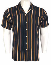 Load image into Gallery viewer, Short Sleeve Turkish Style Printed Striped shirt
