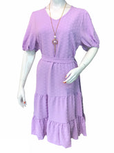 Load image into Gallery viewer, FASHIVO Solid Tiered Tunic Dress with Long Sleeves (Imported)
